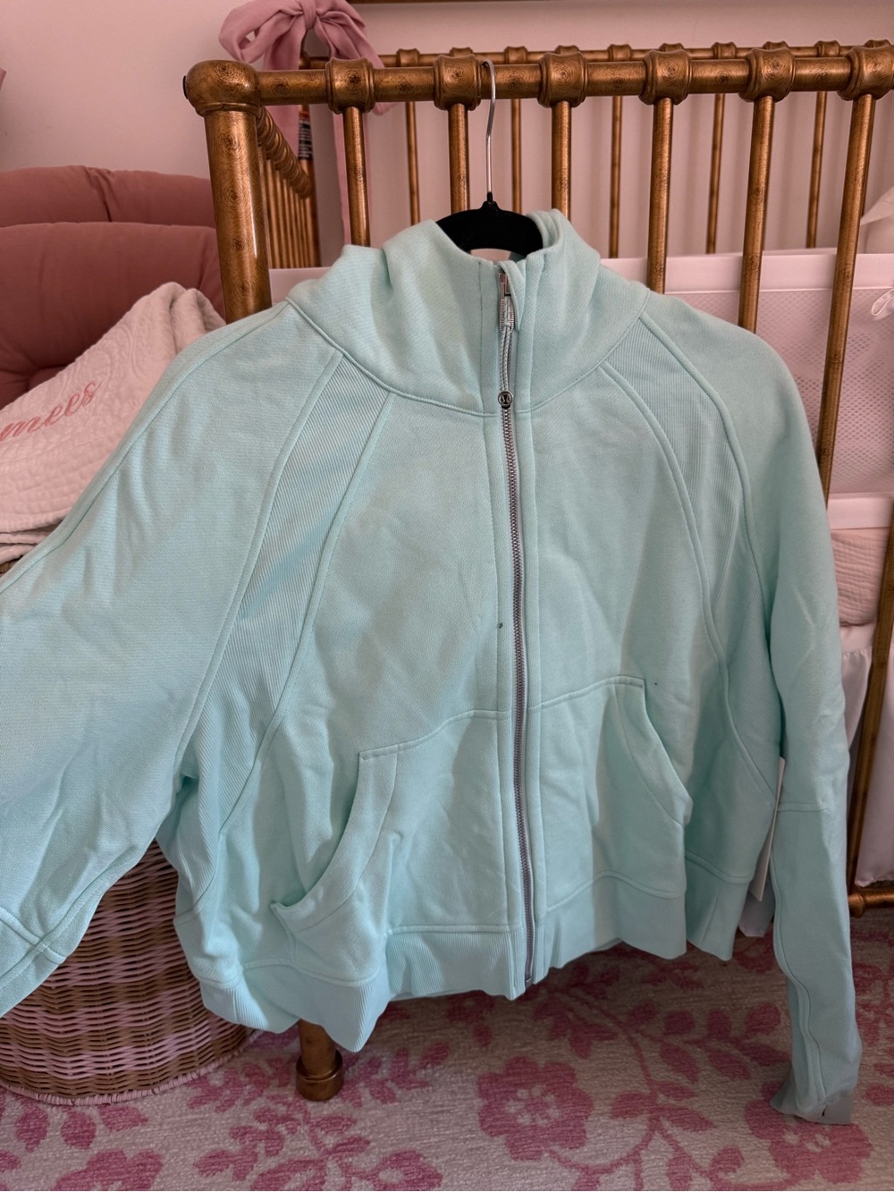 Lululemon Scuba Light Aqua Full-Zip Hoodie